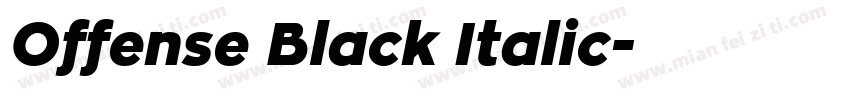 Offense Black Italic字体转换